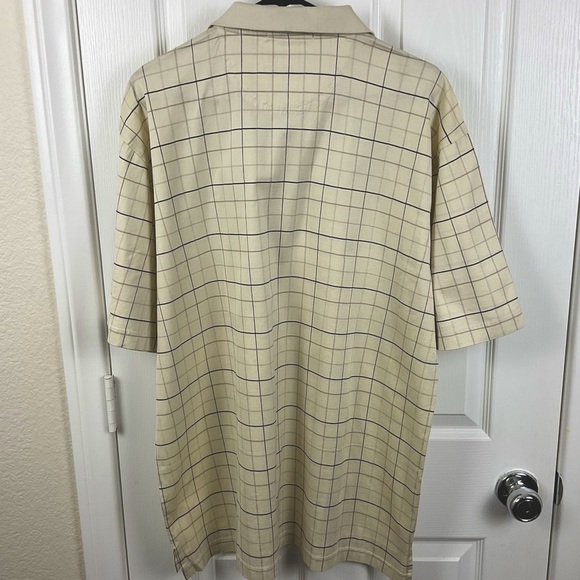 NWT Loews Men’s Cream Supima Cotton Short Sleeve Golf Polo Shirt, Size L - Picture 2 of 10